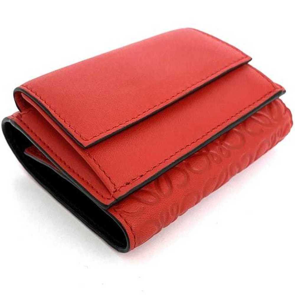 LOEWE Red Leather Wallet - Picture 5 of 11